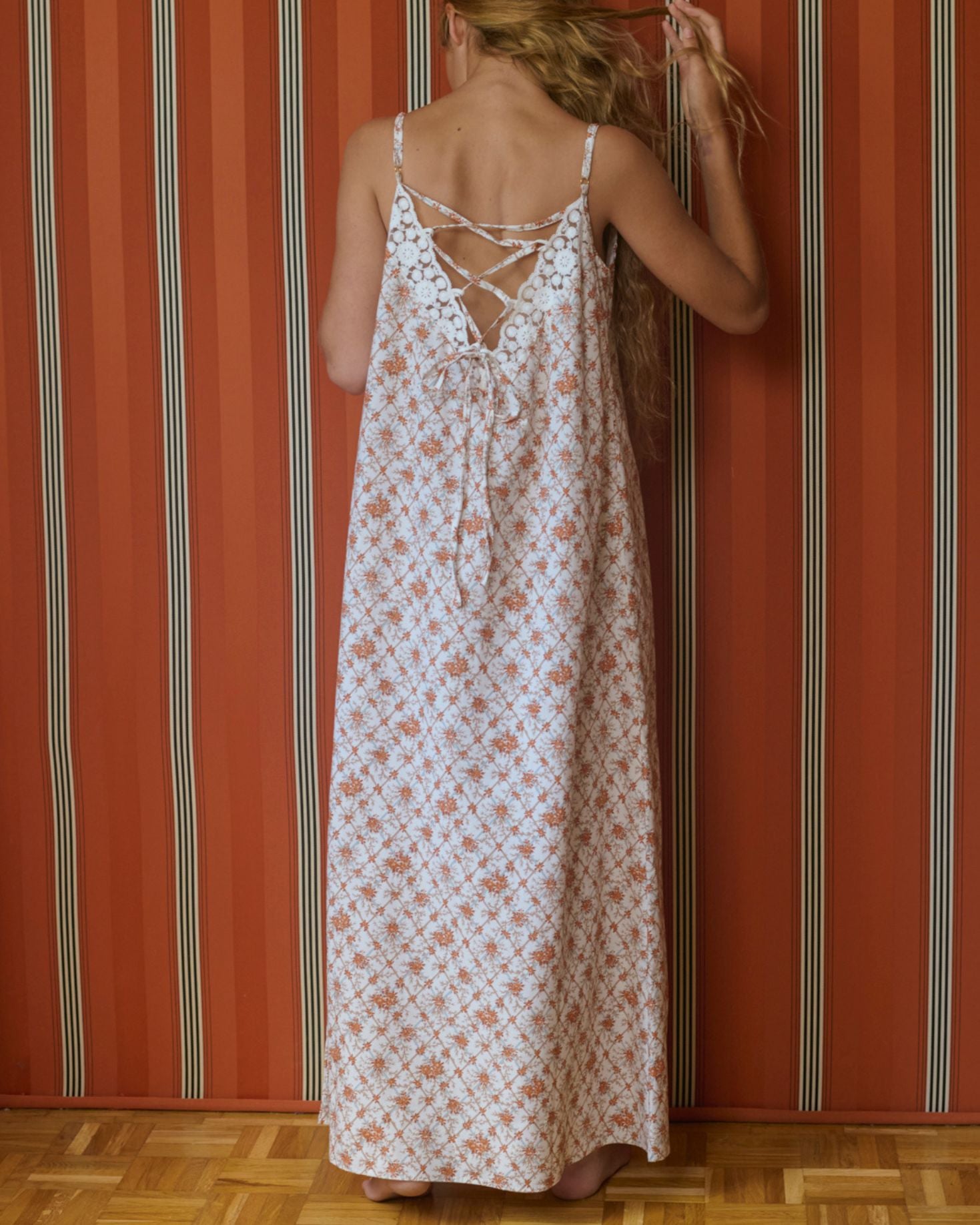 CAMISON MARRON FLORAL