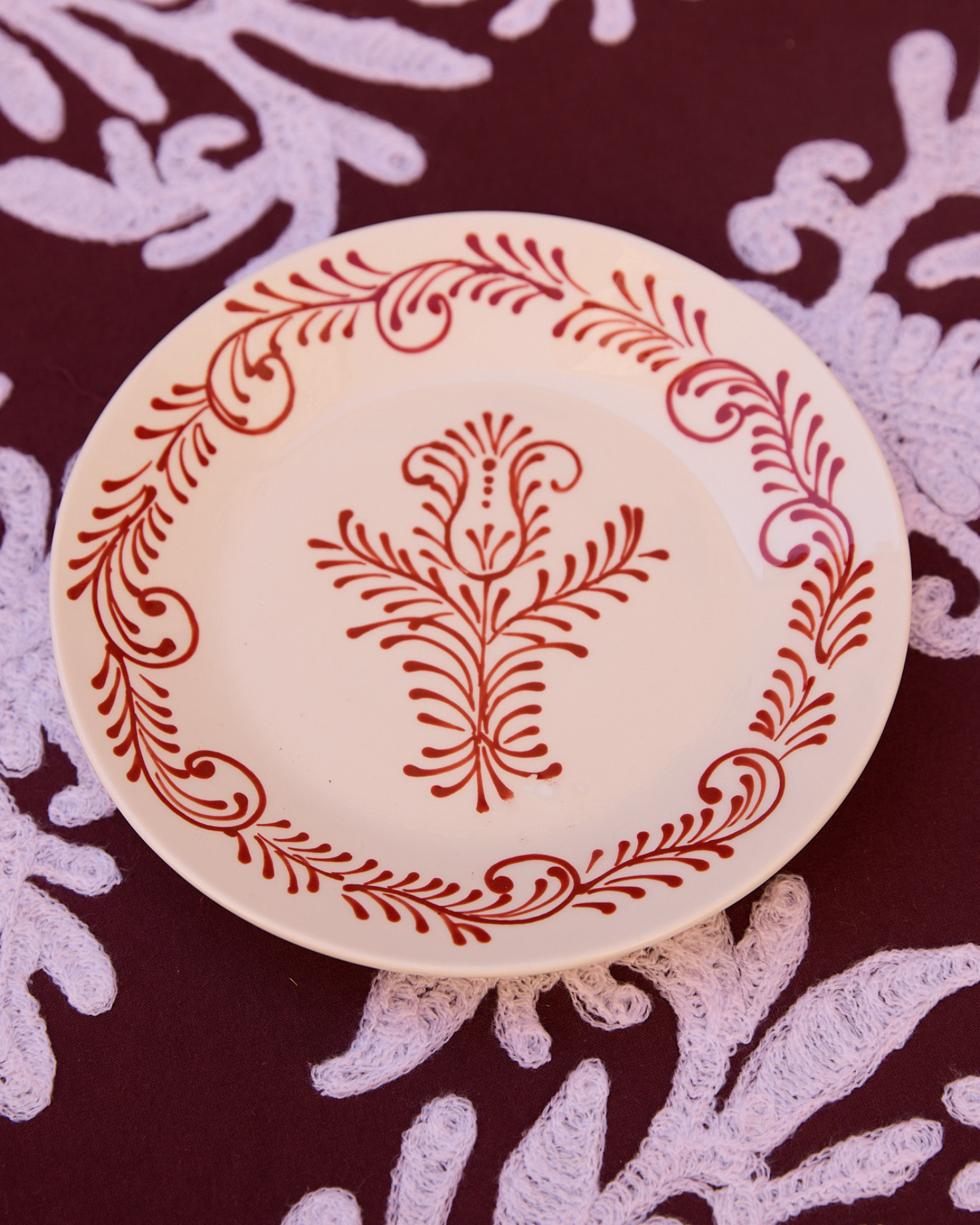 PLATO DE POSTRE TERRACOTA