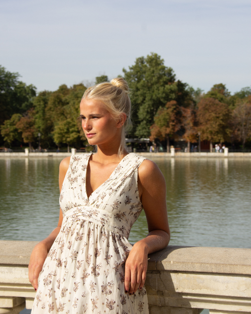 CAMISÓN MERCEDES FLORAL (BEIGE)