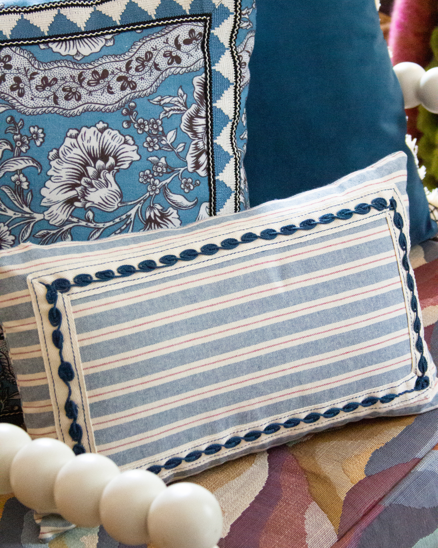 COJÍN BRISA PEQUEÑO (azul)