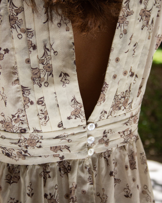 CAMISÓN MERCEDES FLORAL (BEIGE)