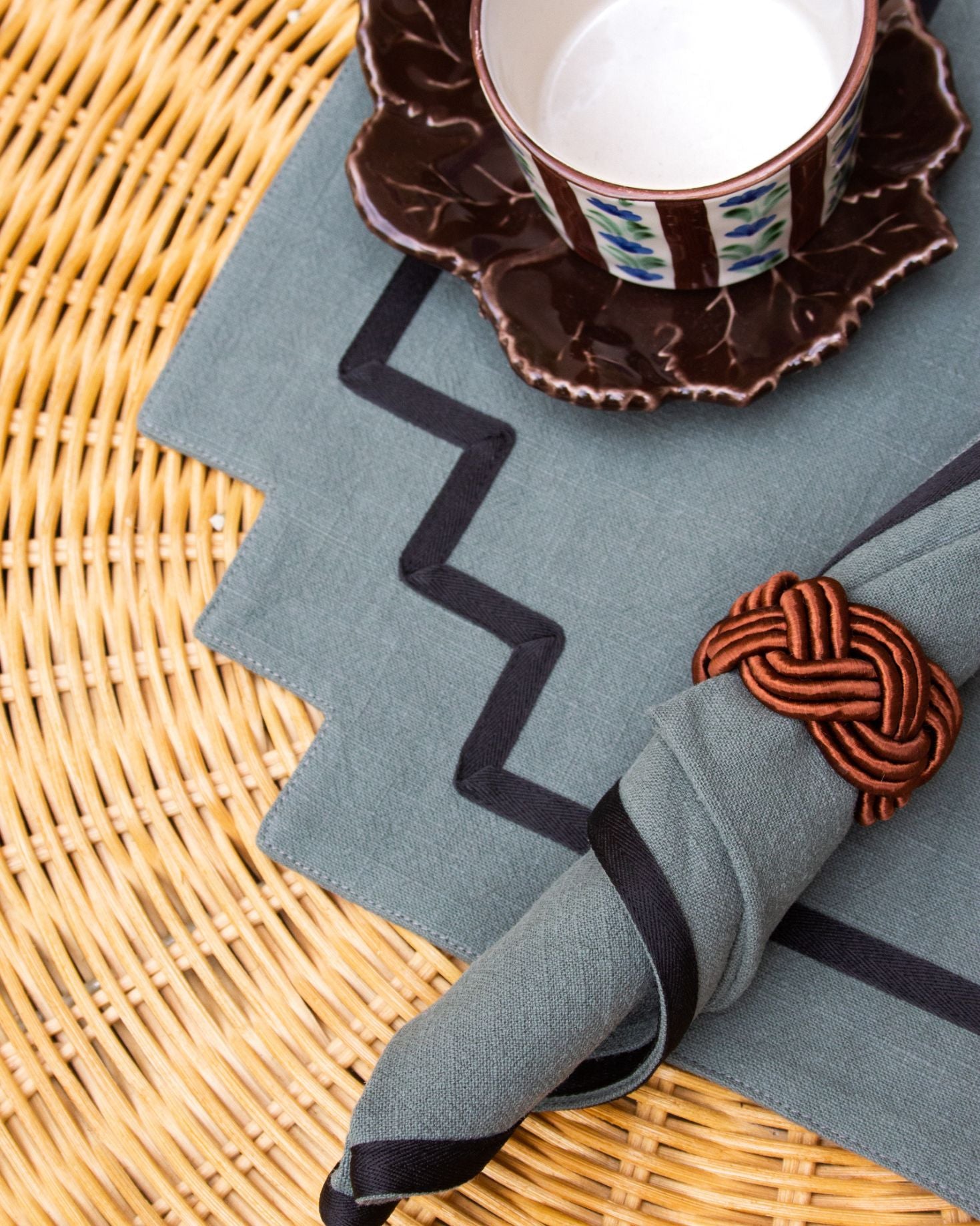 ICON PLACEMAT AND NAPKIN (green)