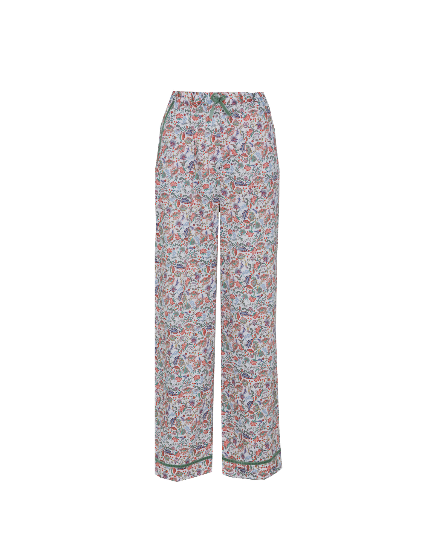 CASTLE PAJAMAS (coral and green)