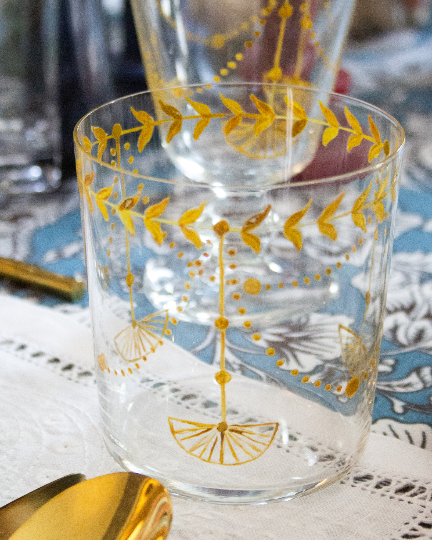 SET 4 HANDMADE GLASSES