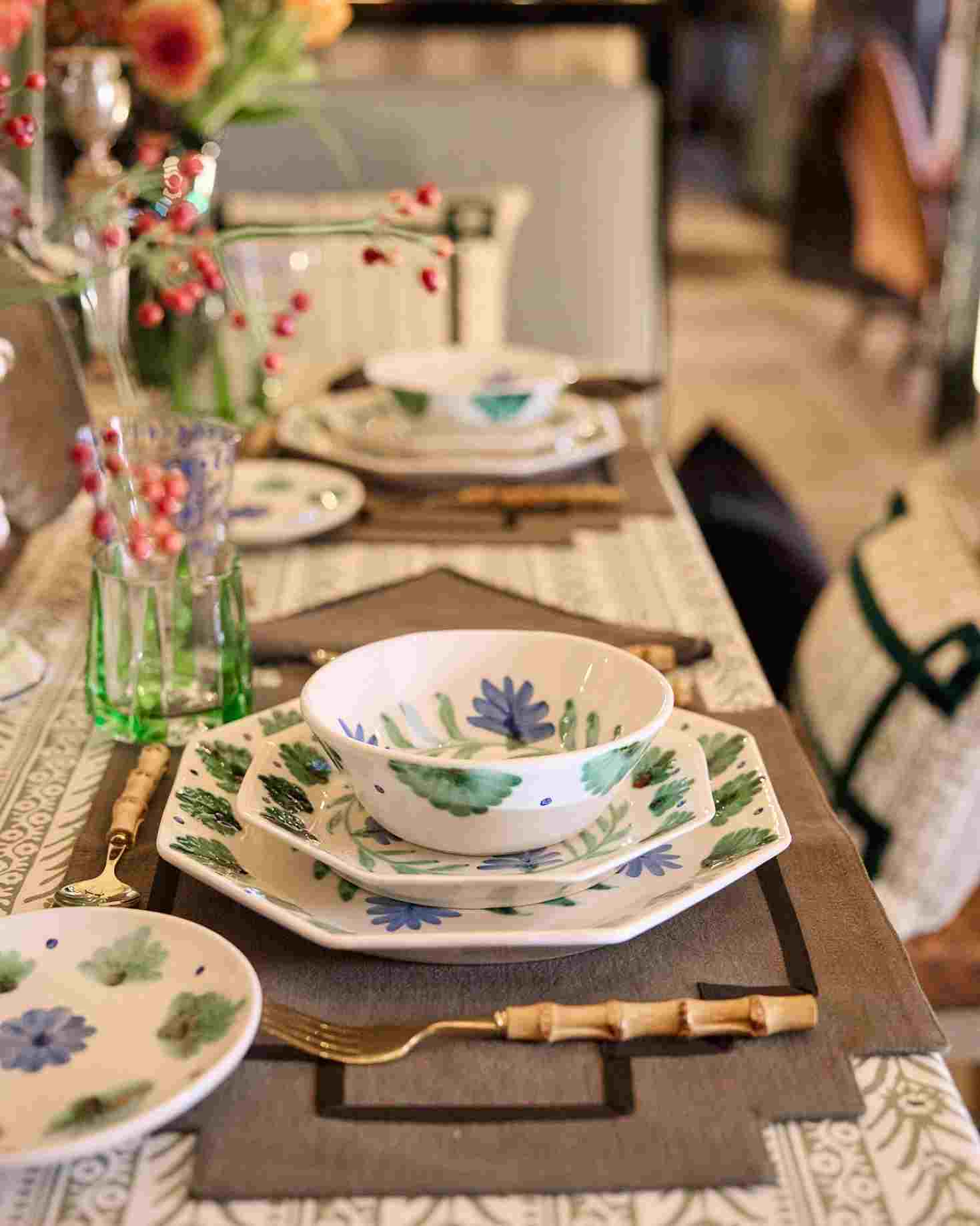 ICON PLACEMAT AND NAPKIN (green)