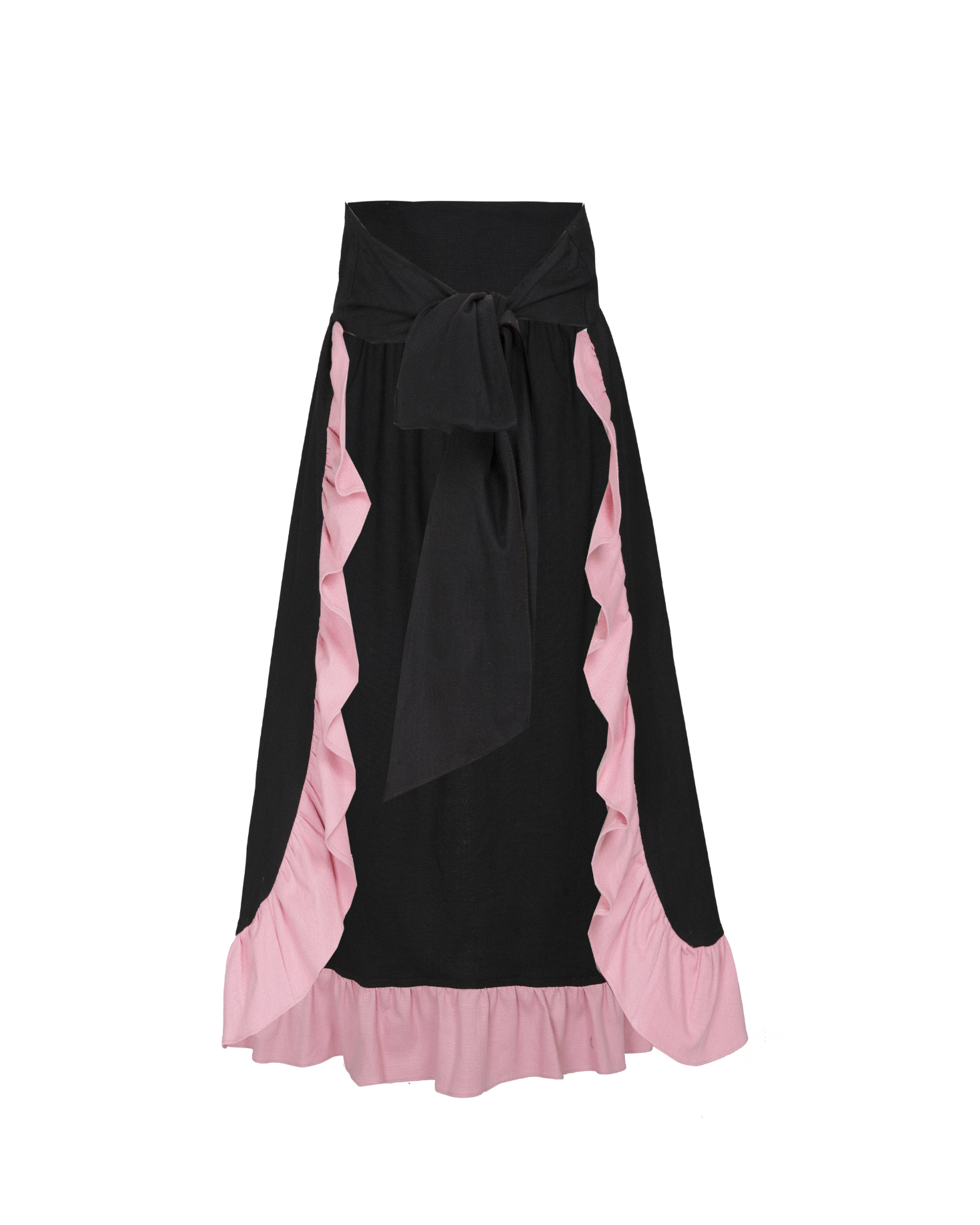 BLACK PASTEL APRON