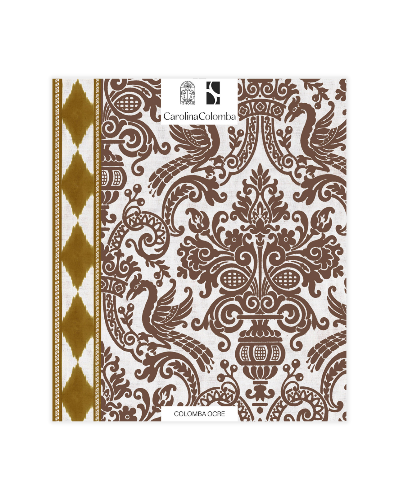 MUESTRA PAPEL PINTADO COLOMBA OCRE