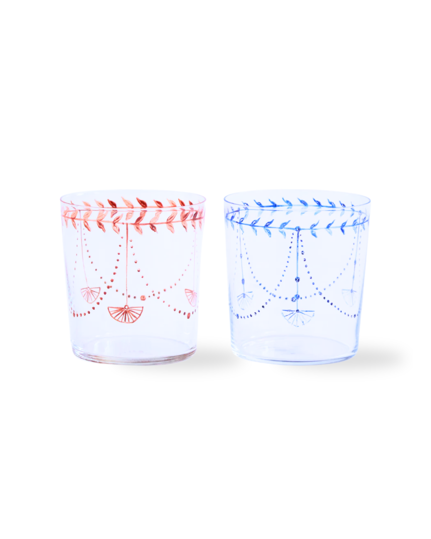 SET 4 HANDMADE GLASSES