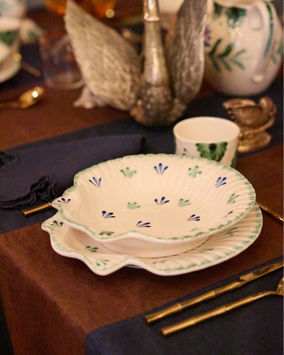 PLATO LLANO CONCHA (verde)