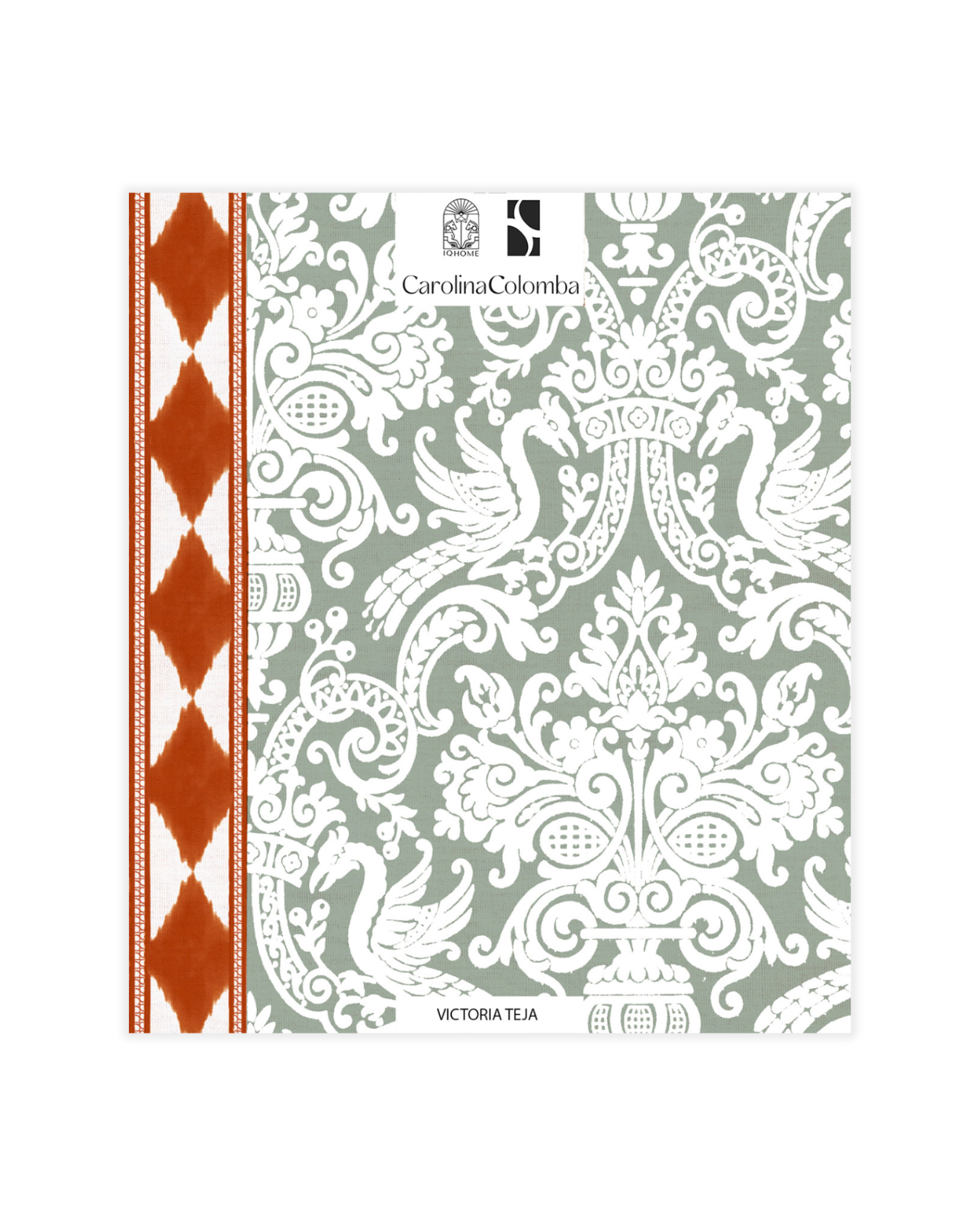 MUESTRA PAPEL PINTADO VICTORIA TEJA