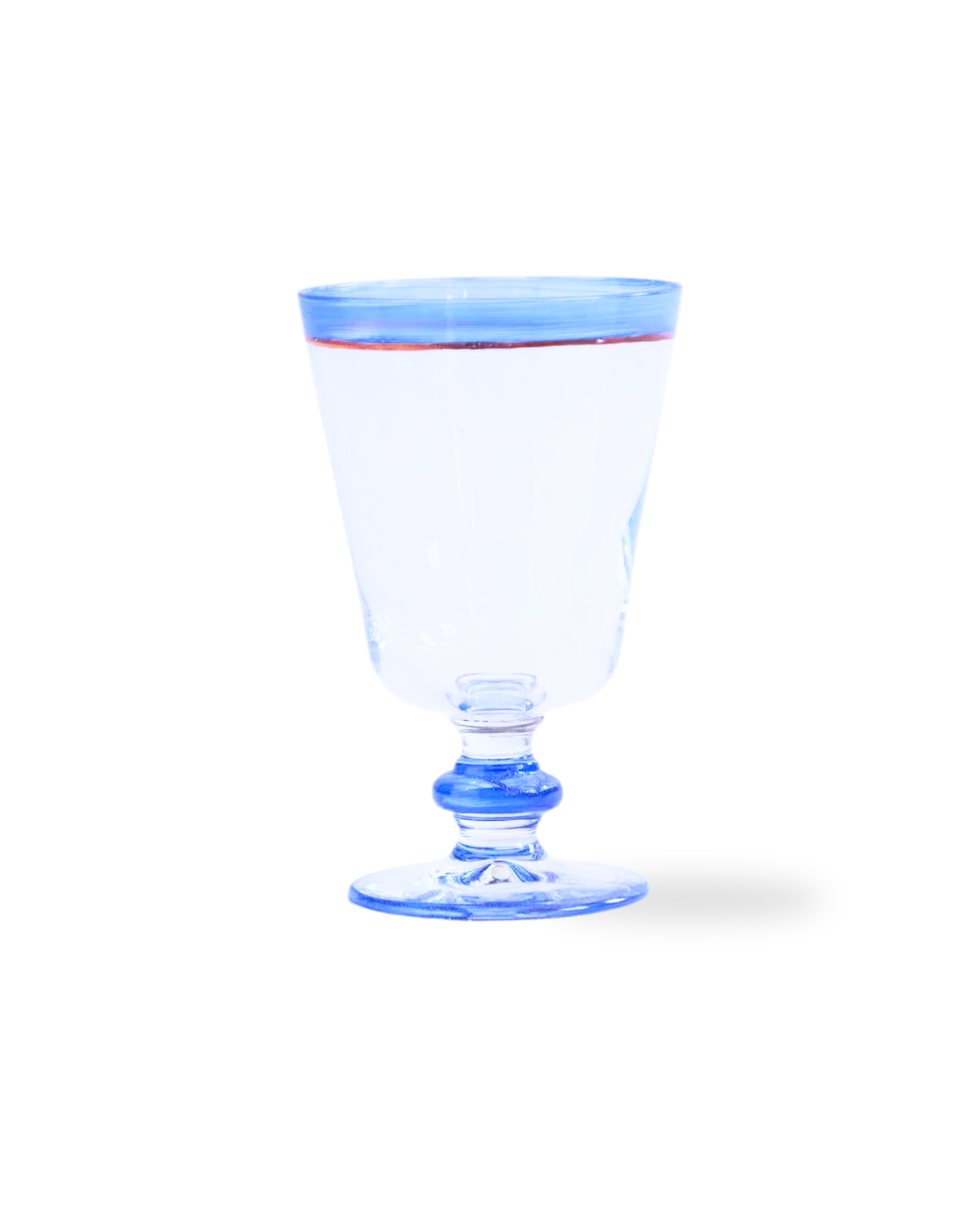 SET 4 COPAS HANDMADE (raya azul)