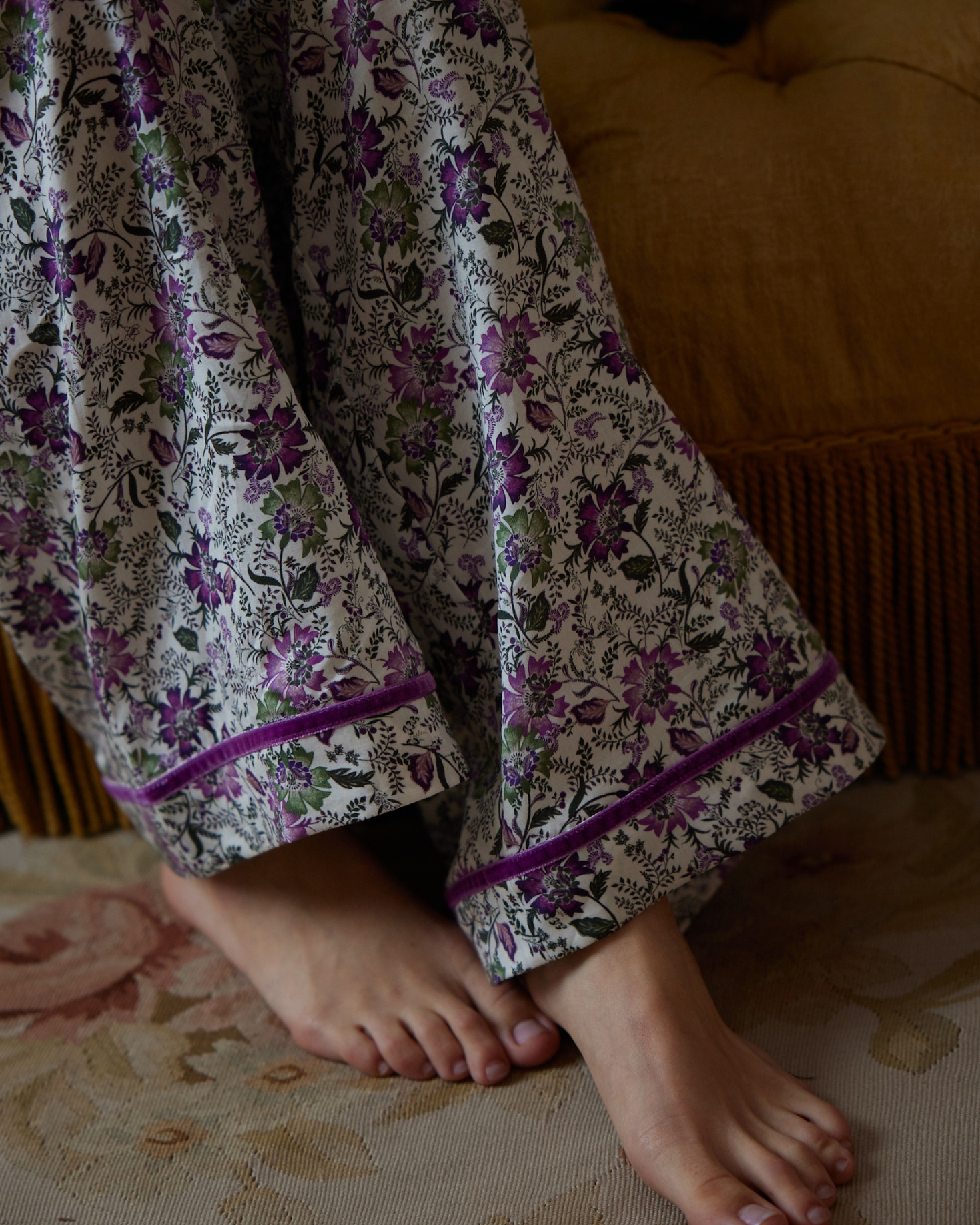 PIJAMA CASTILLO (morado y verde)