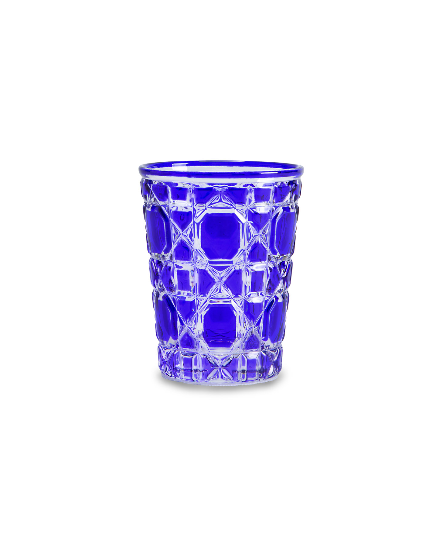 BLUE CRYSTAL VASE