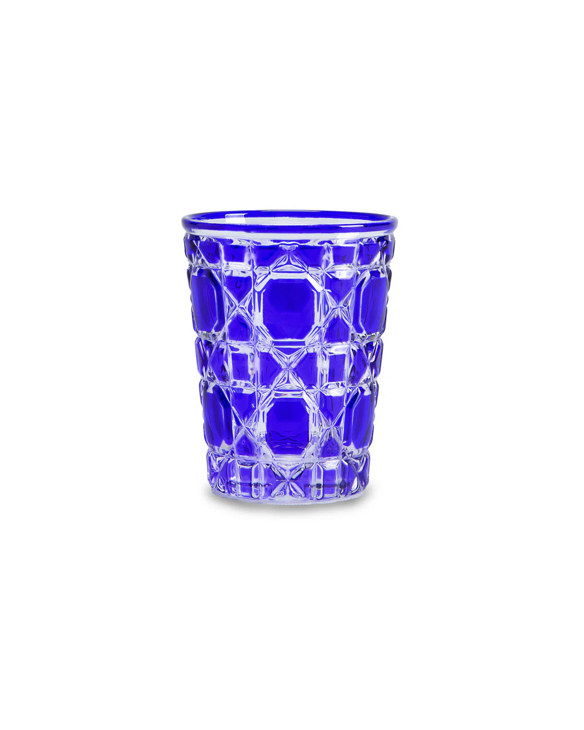 PACK OF 6 BLUE GLASS GLASSES