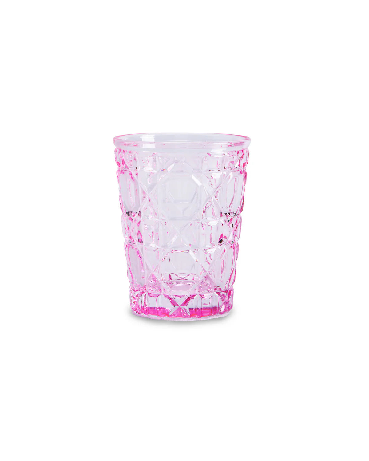 PACK 6 VASOS DE CRISTAL ROSA