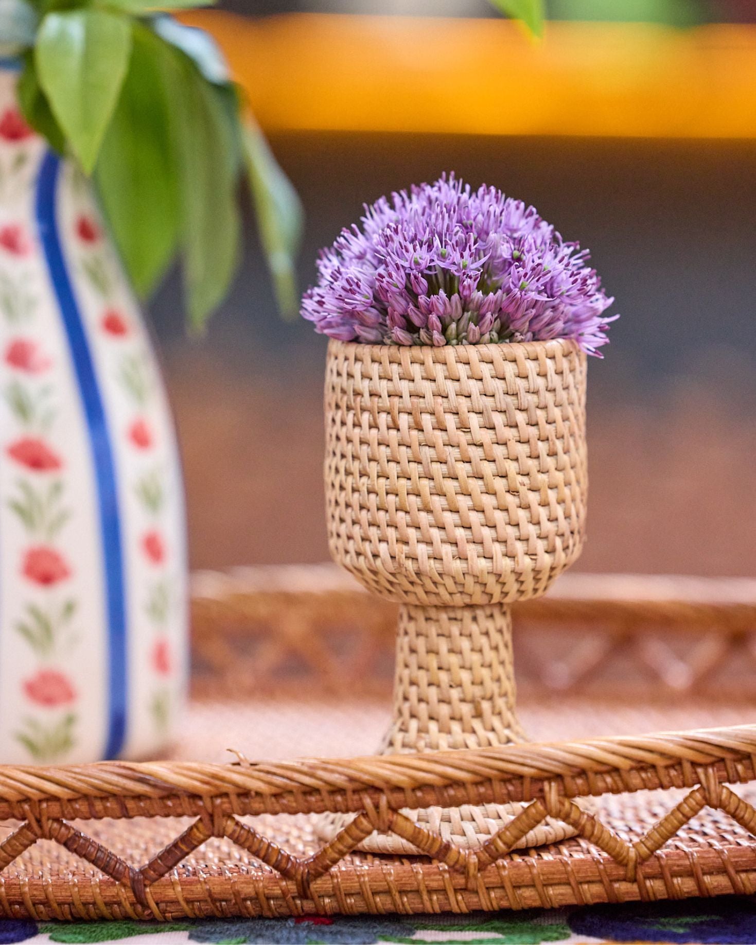 FLORERO AVELLANA MIMBRE