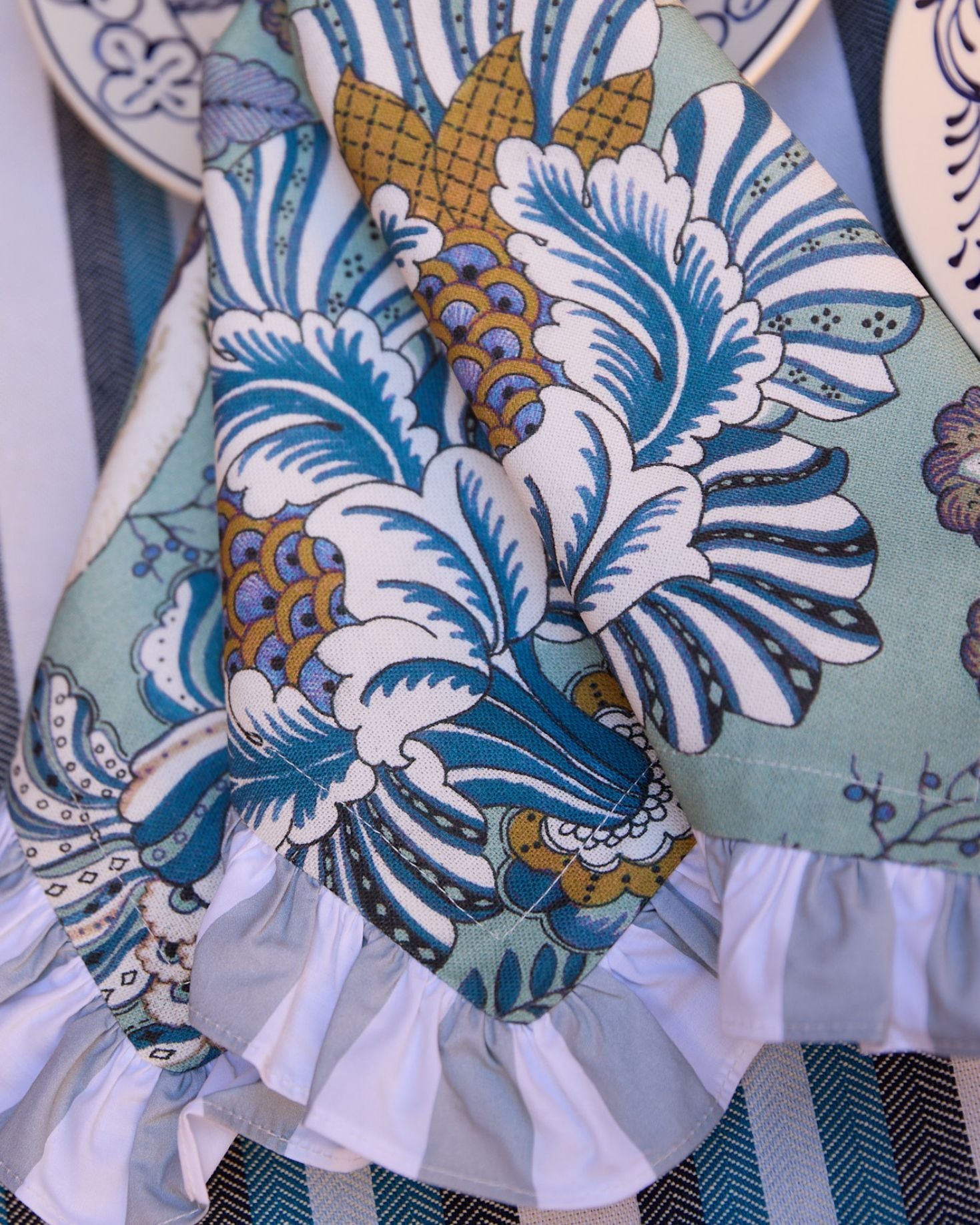 SERVILLETA BEGONIA (azul)