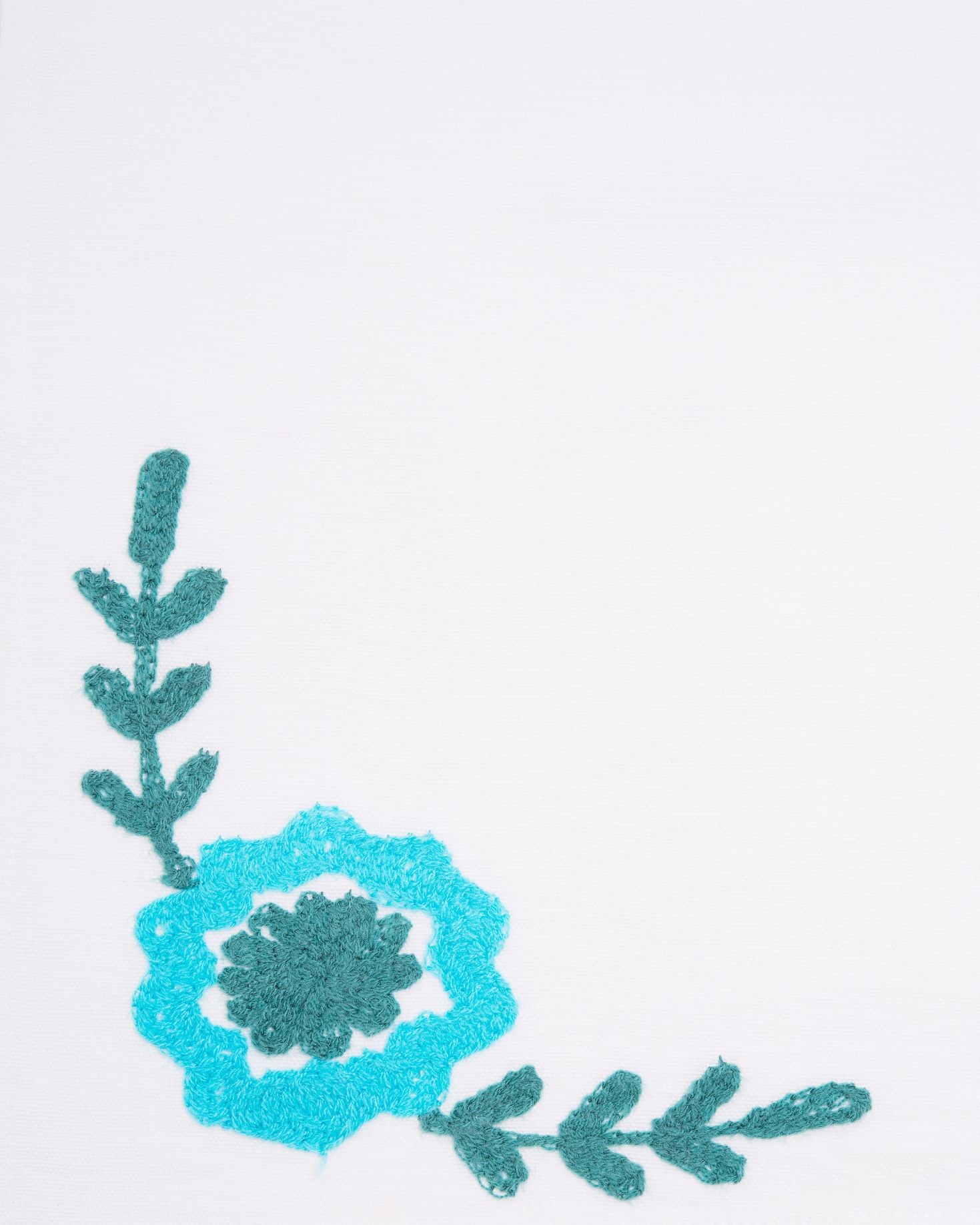 SET INDIVIDUAL Y SERVILLETA CALÉNDULA AZUL