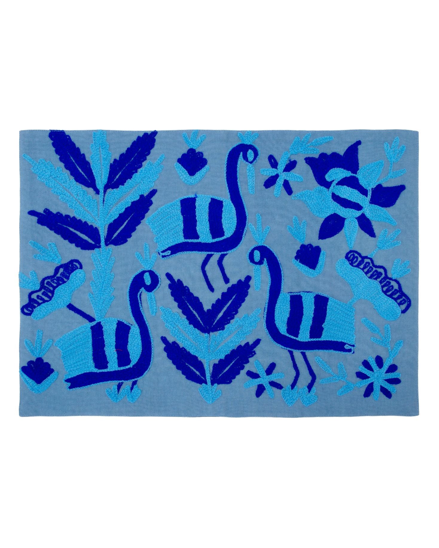 SET INDIVIDUAL Y SERVILLETA CAÑA AZUL