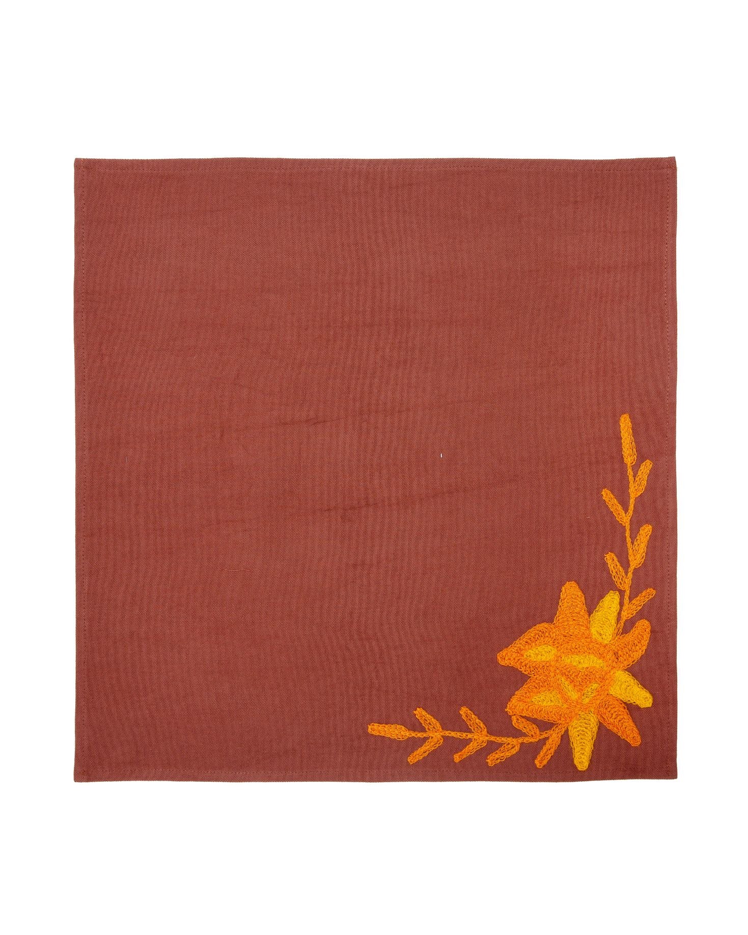 SET INDIVIDUAL Y SERVILLETA CAÑA MARRÓN