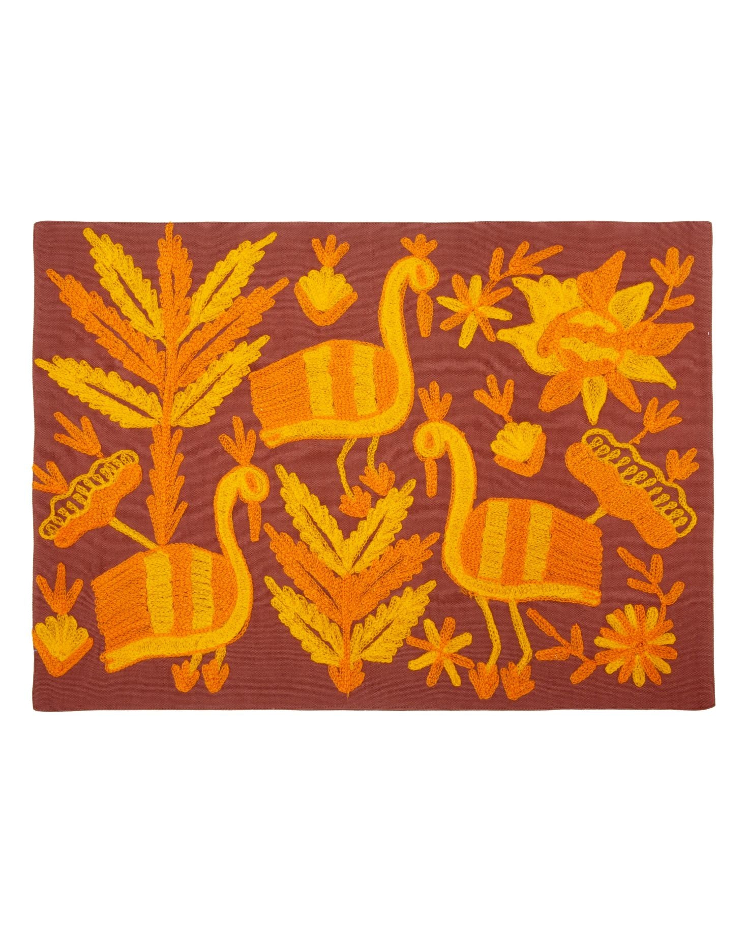 SET INDIVIDUAL Y SERVILLETA CAÑA MARRÓN