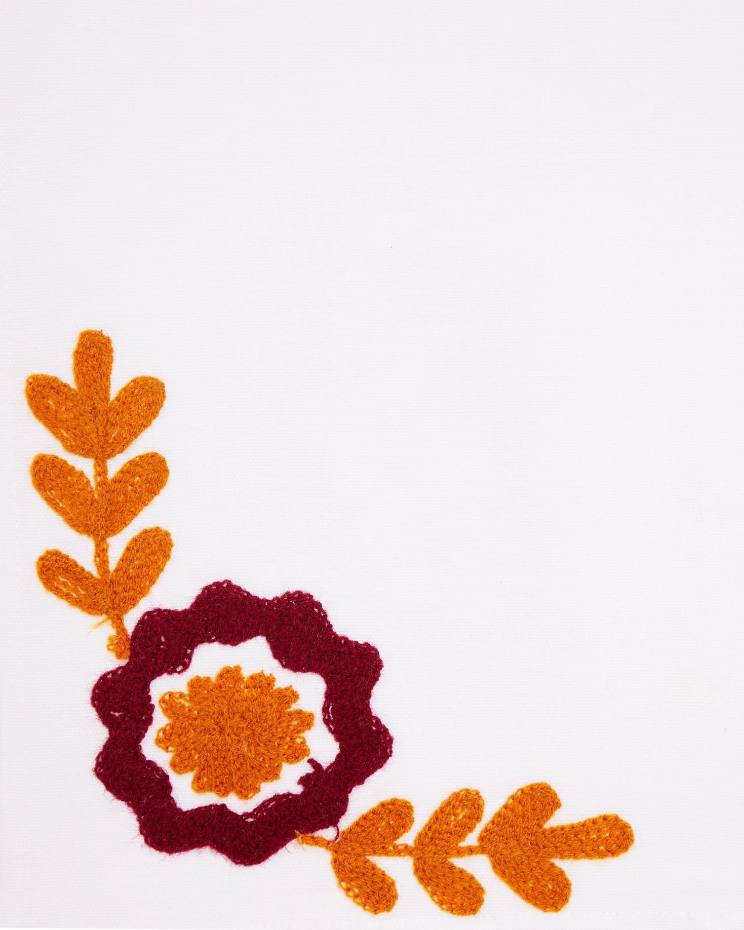 SET INDIVIDUAL Y SERVILLETA CALÉNDULA NARANJA