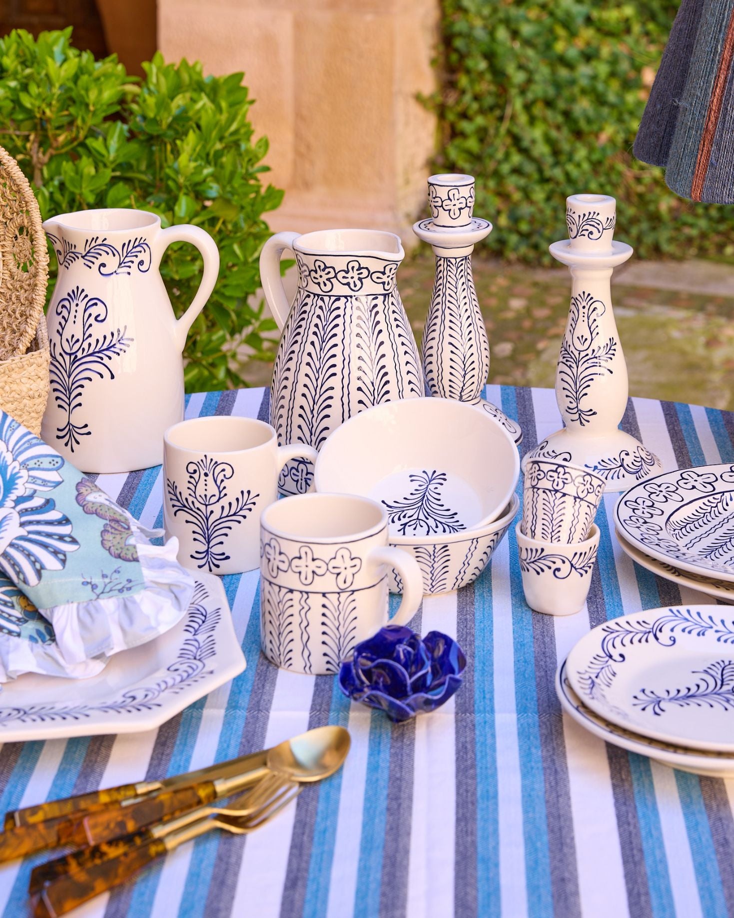 MANTEL RECTANGULAR BRECA (azul)