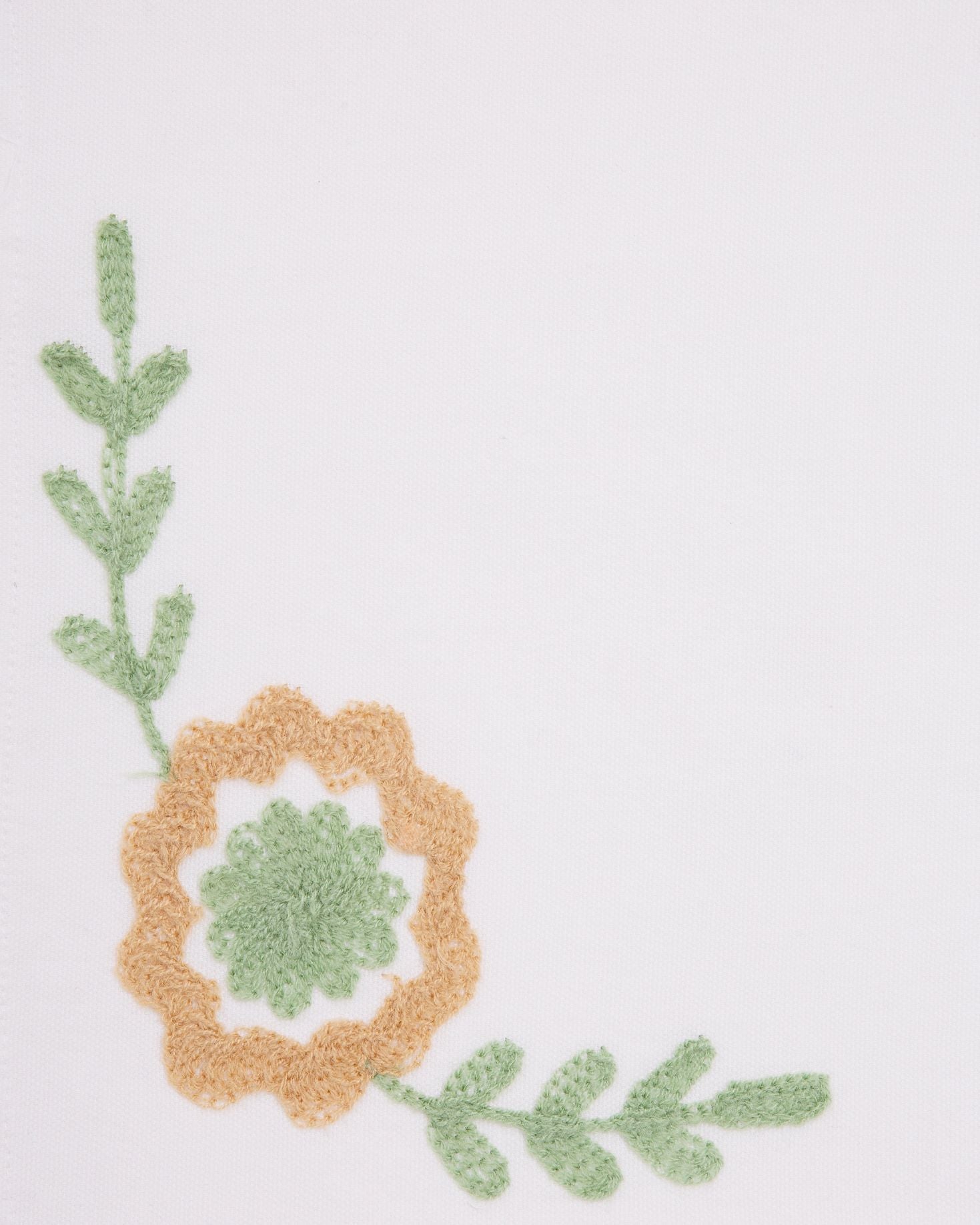 SET INDIVIDUAL Y SERVILLETA CALÉNDULA VERDE