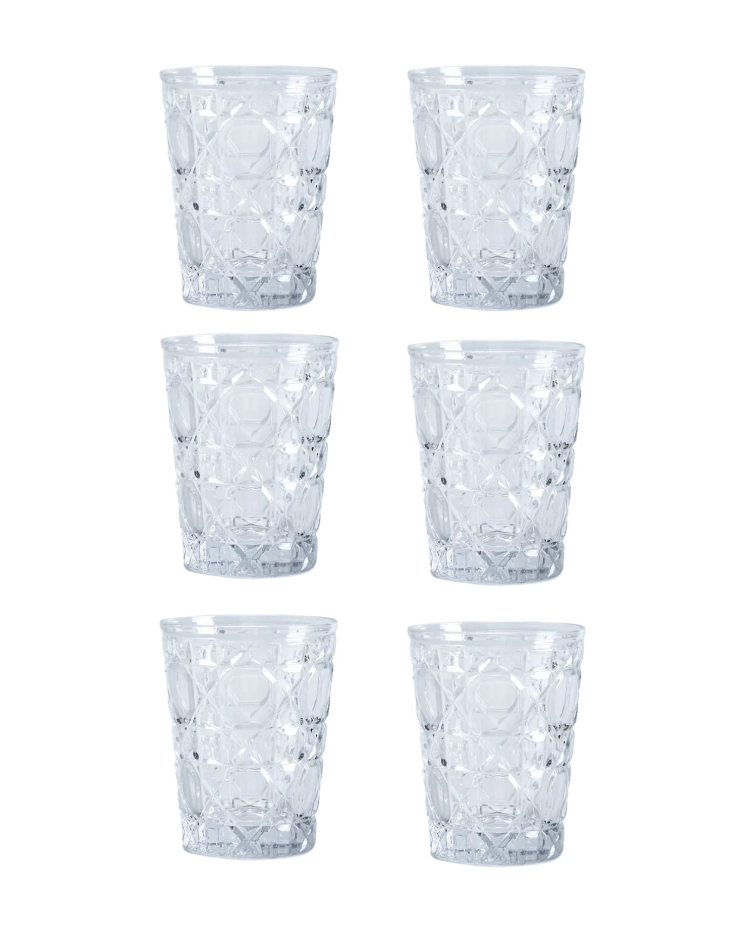 PACK 6 VASOS DE CRISTAL TRANSPARENTE