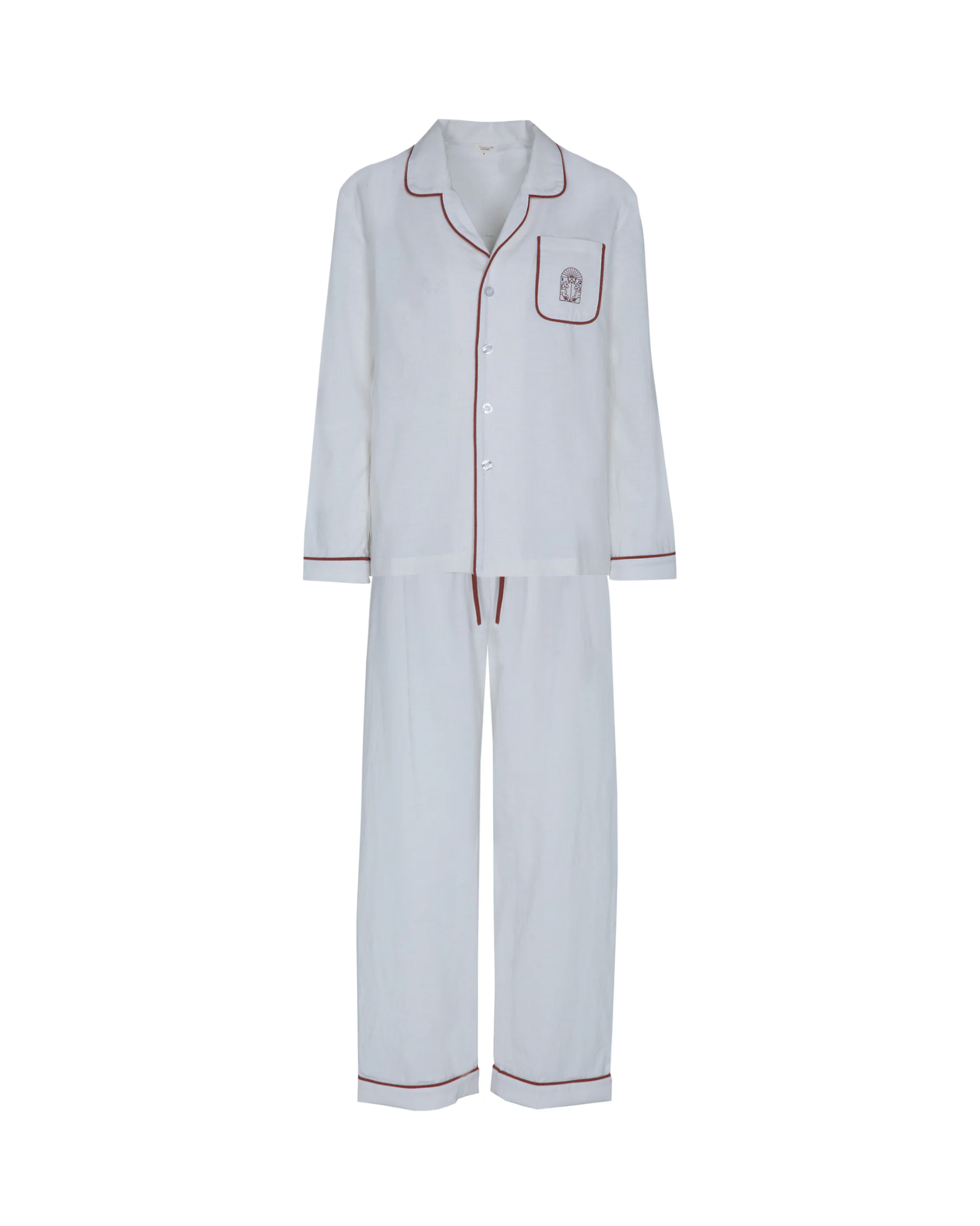 CONJUNTO PIJAMA BLANCO LOGO