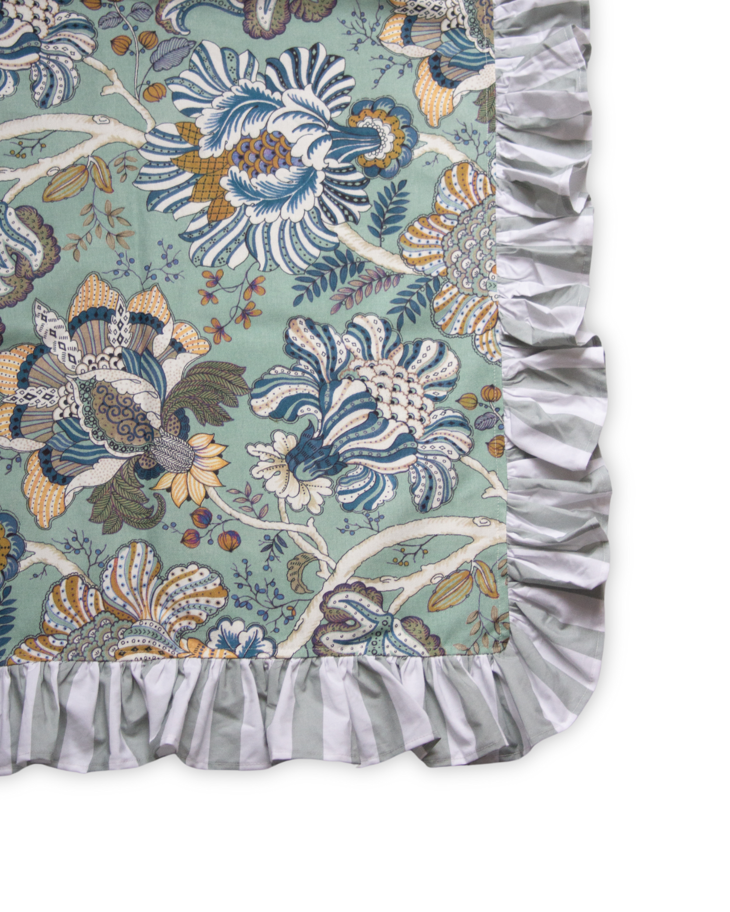 MANTEL CUADRADO BEGONIA (azul)