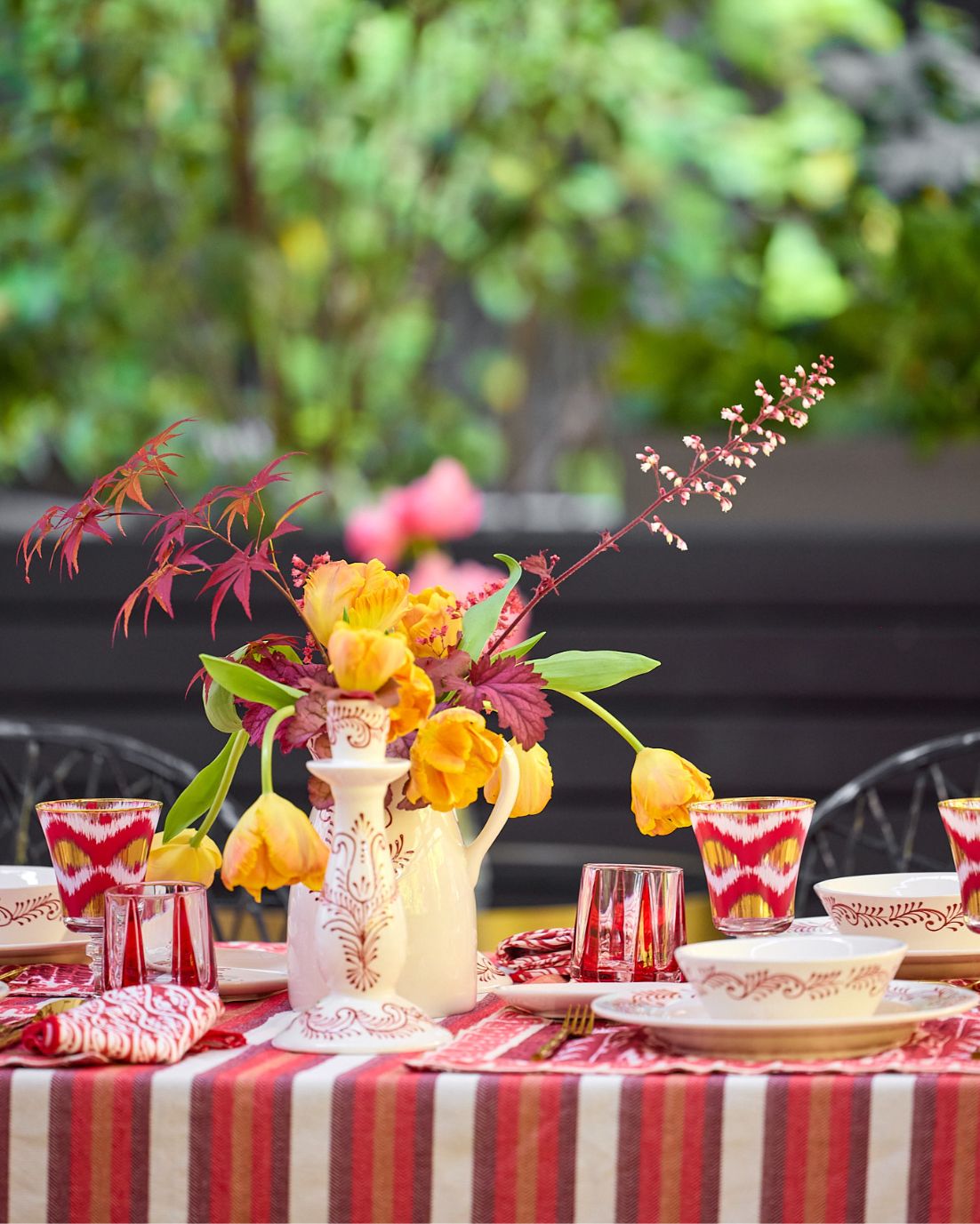 RECTANGULAR BRECA TABLECLOTH (red)