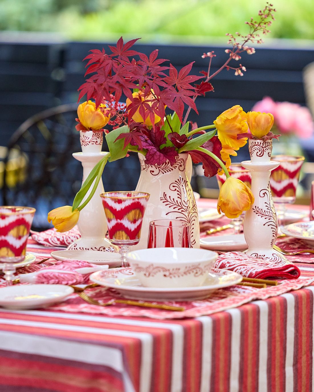 RECTANGULAR BRECA TABLECLOTH (red)