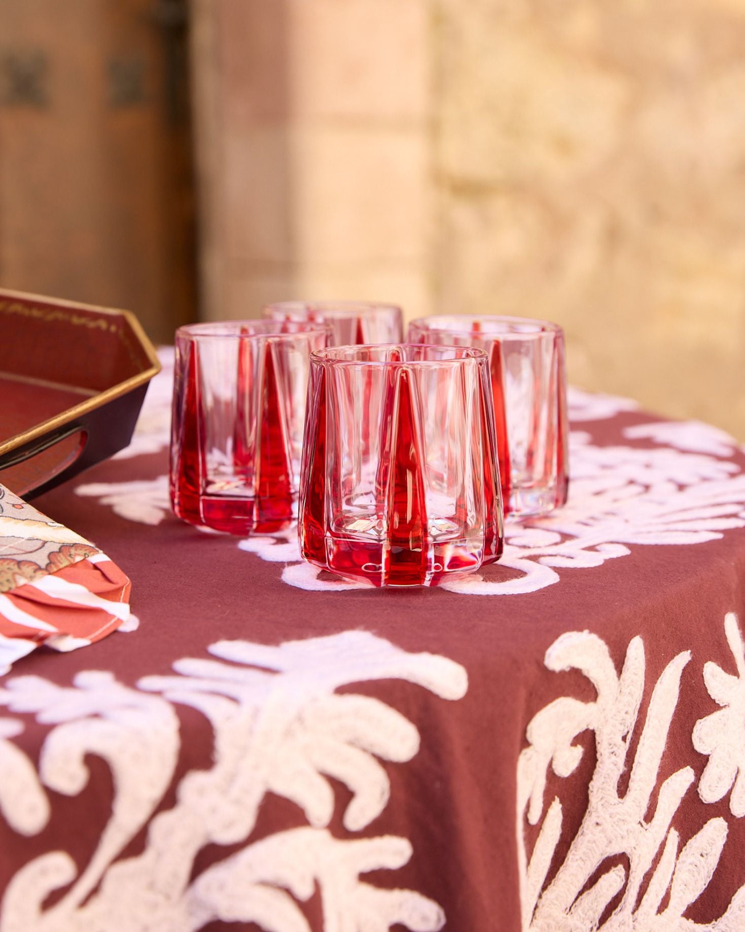 RECTANGULAR BRECA TABLECLOTH (red)