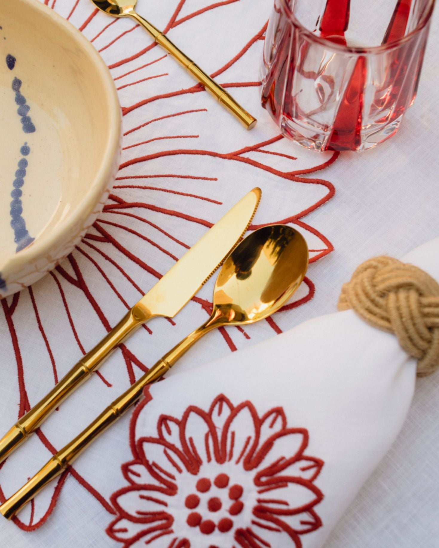 VASO CRISTAL RAYA (rojo)