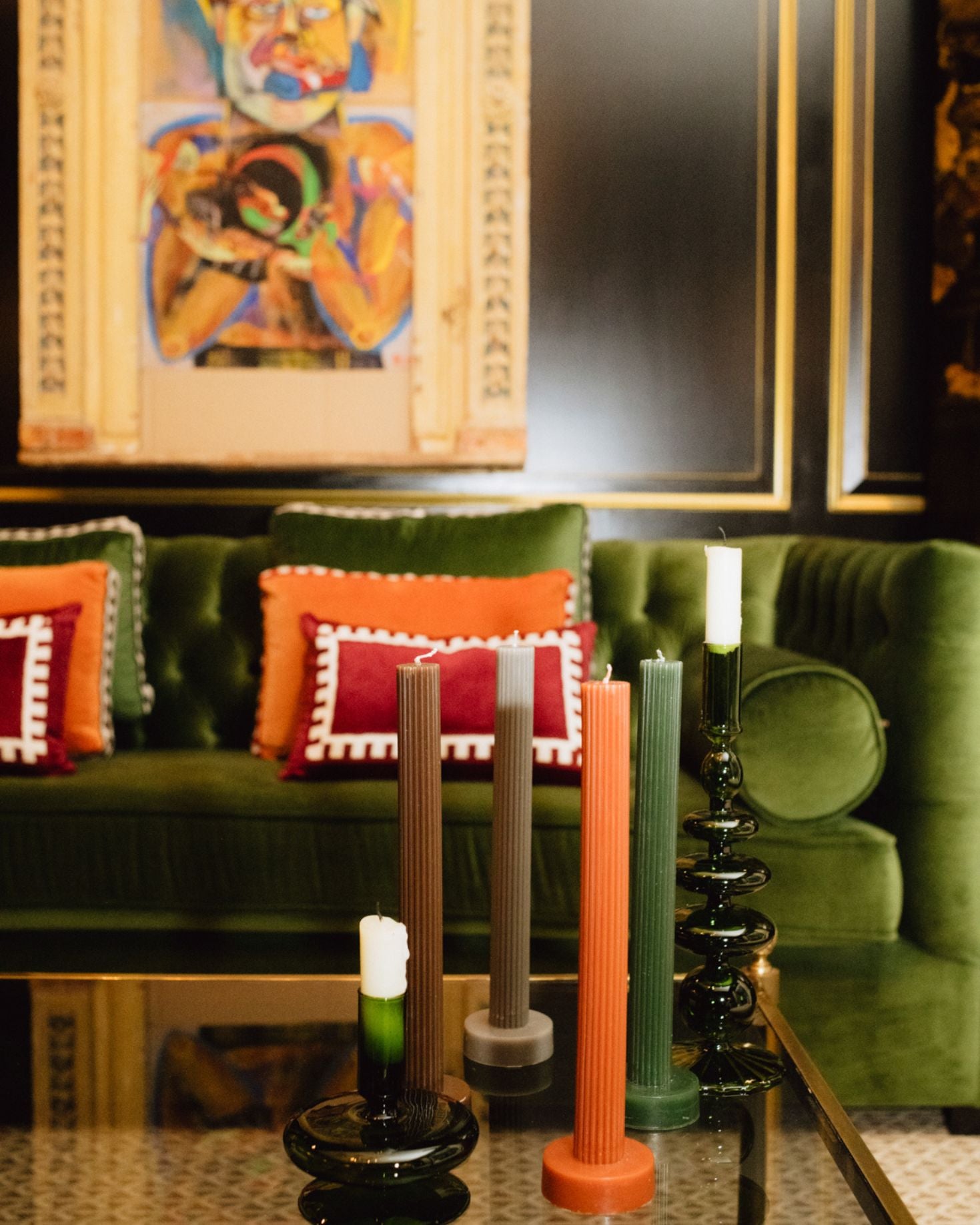 IQHOME LOGO CANDELABRA CANDLES
