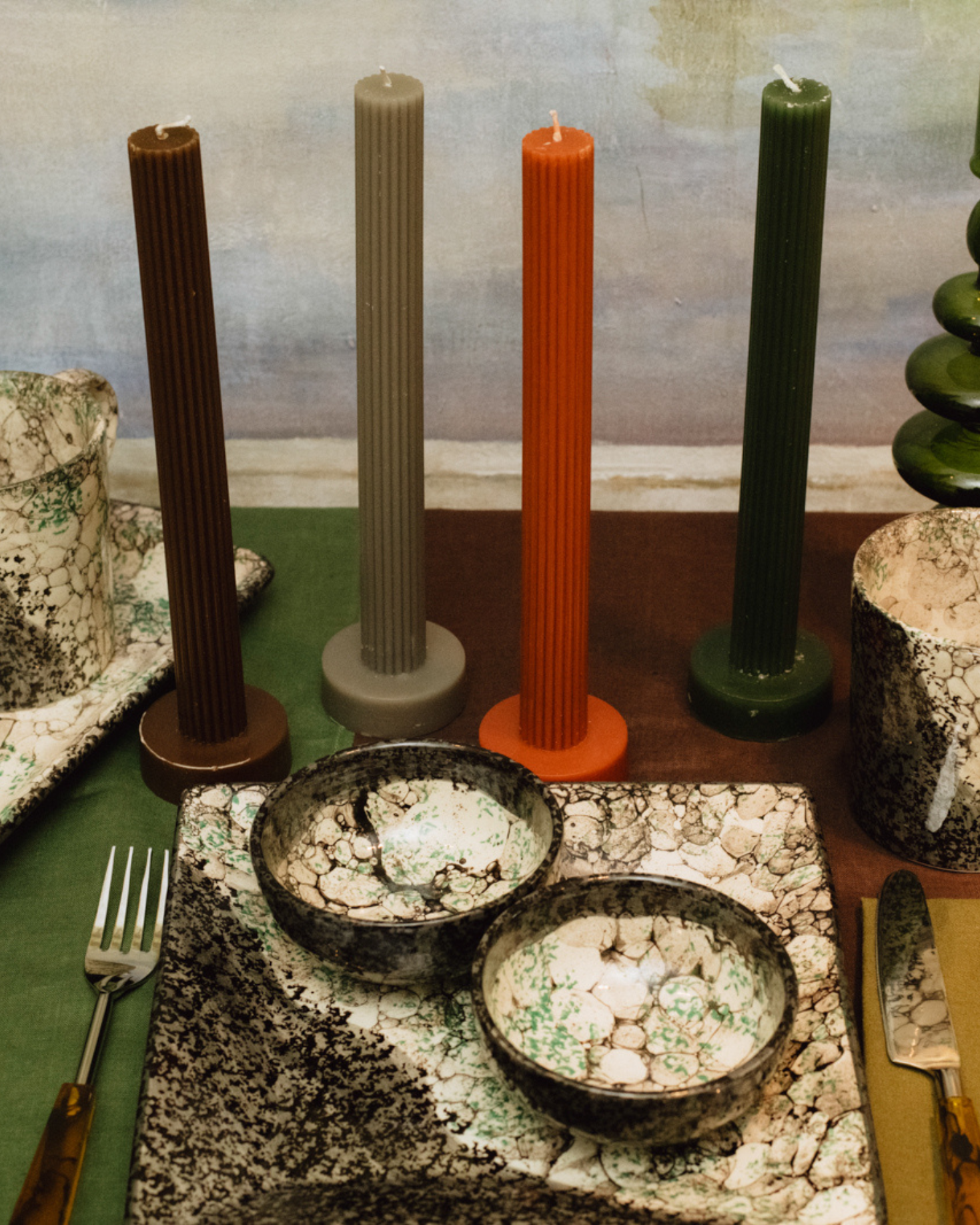 IQHOME LOGO CANDELABRA CANDLES