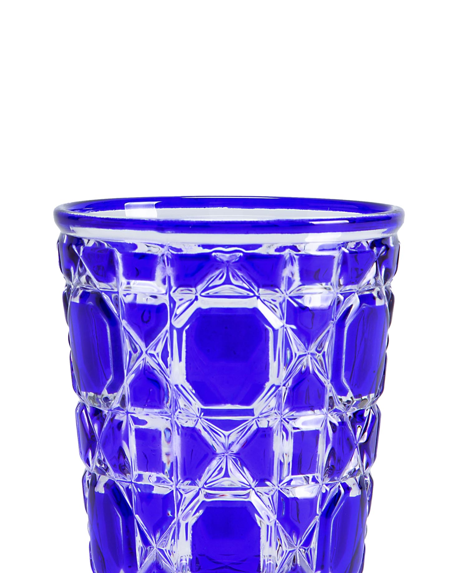 BLUE CRYSTAL VASE