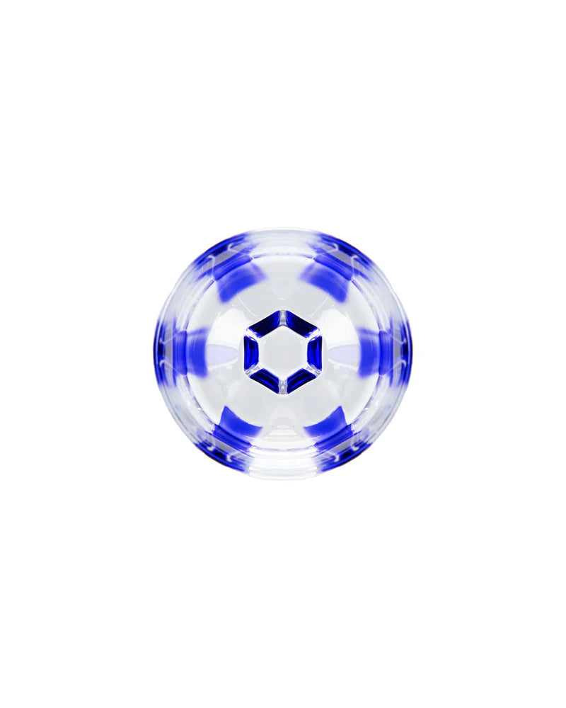 SET DE 6 VASOS DE CRISTAL AZUL