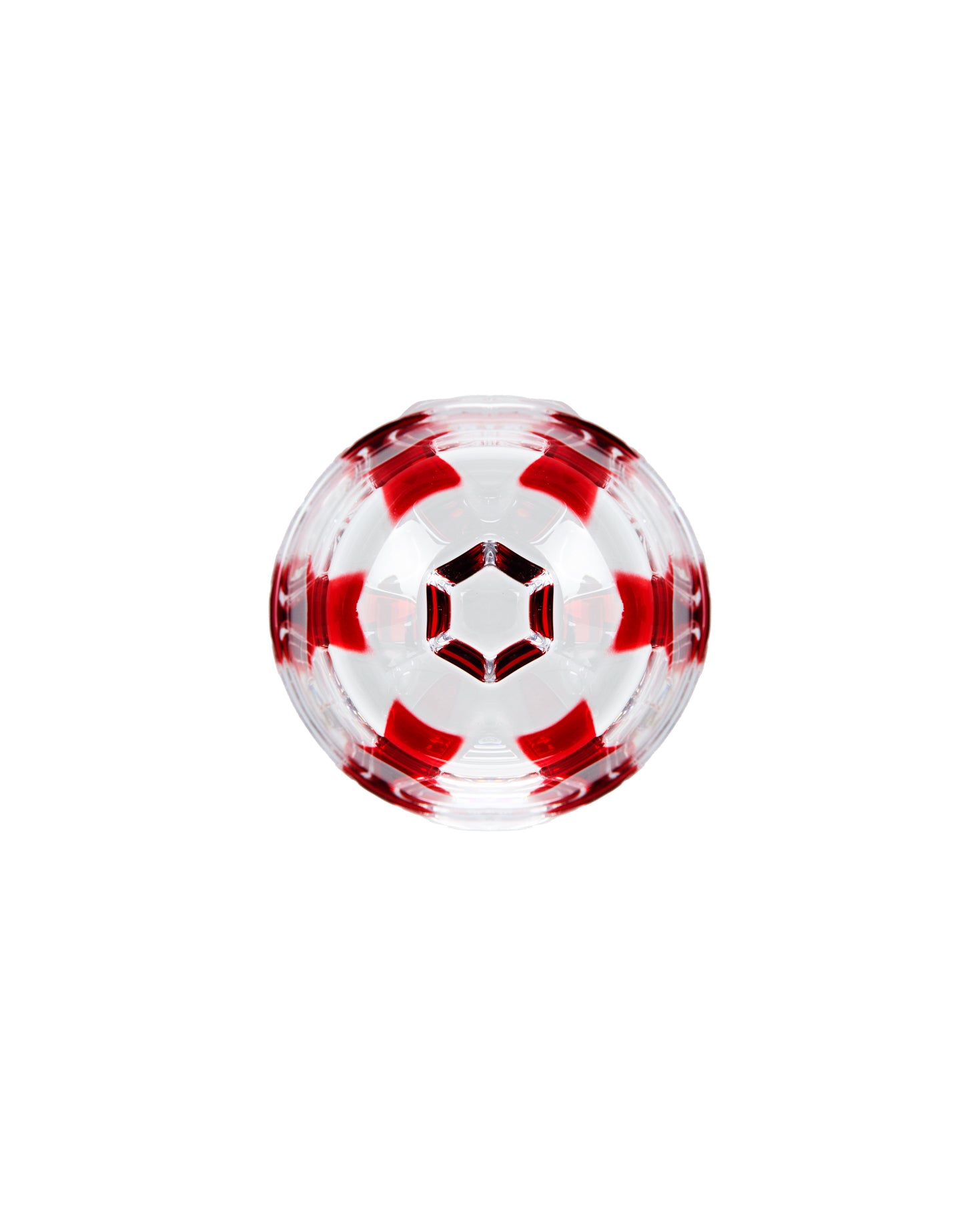 VASO CRISTAL RAYA (rojo)