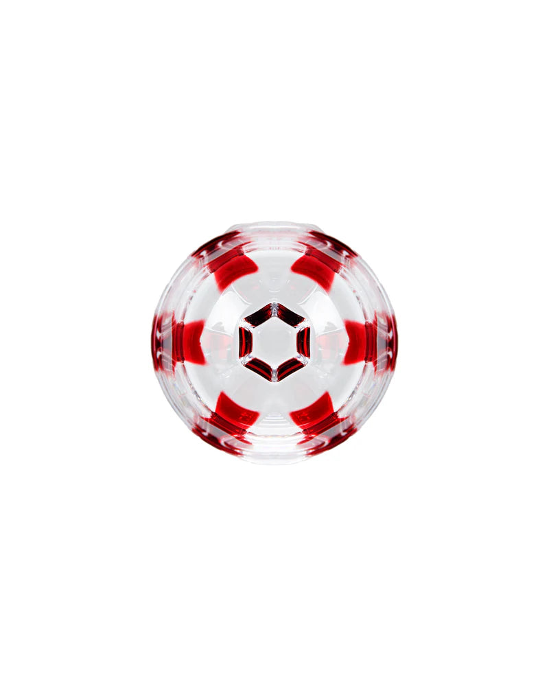 SET DE 6 VASOS DE CRISTAL ROJO