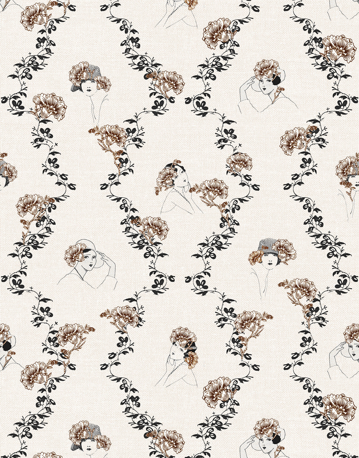 ISABEL GRAPHITE WALLPAPER (5m2 roll)