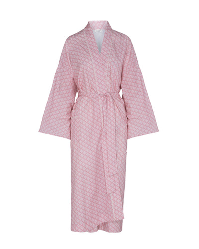 BATA PIJAMA FLORAL ROSA