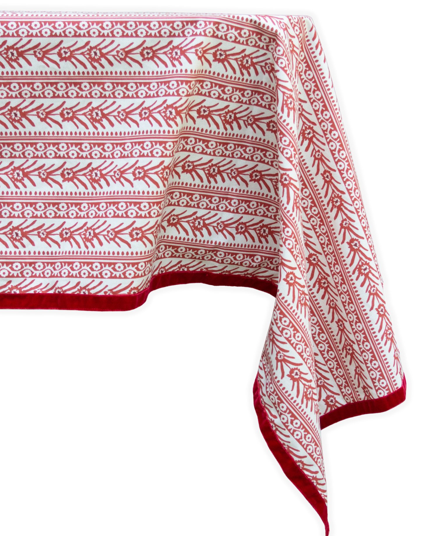 MANTEL CUADRADO CASTAÑO (rojo)