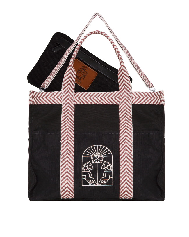BOLSO TOTE GRECA (negro)