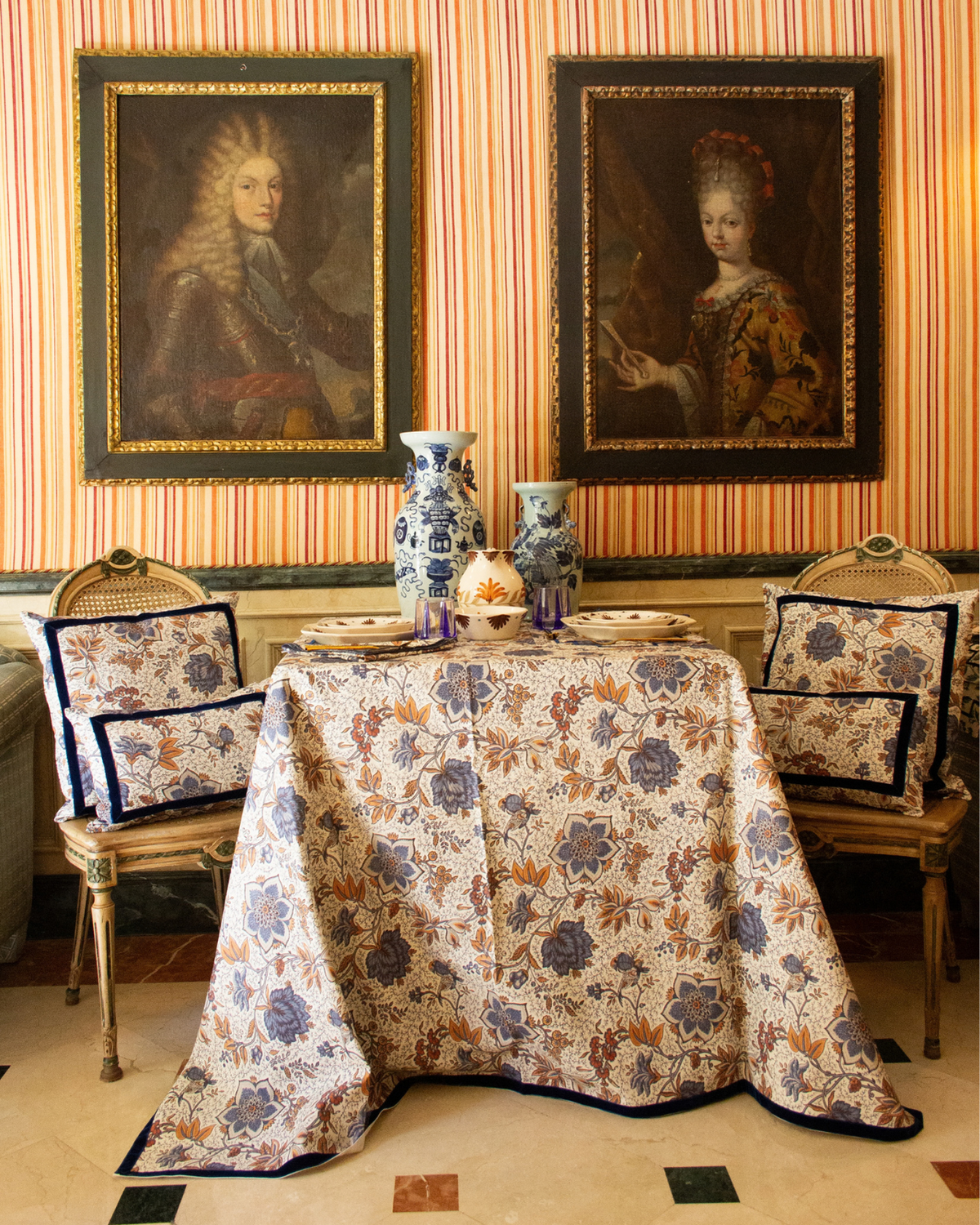 MANTEL ARDEN RECTANGULAR (Azul)
