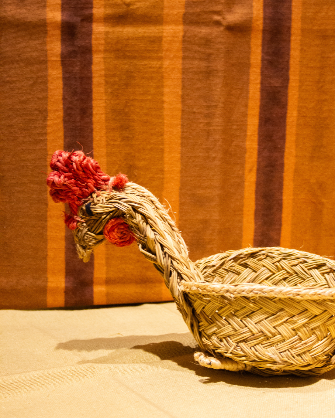 CESTA GALLO DE ESPARTO (pequeña)