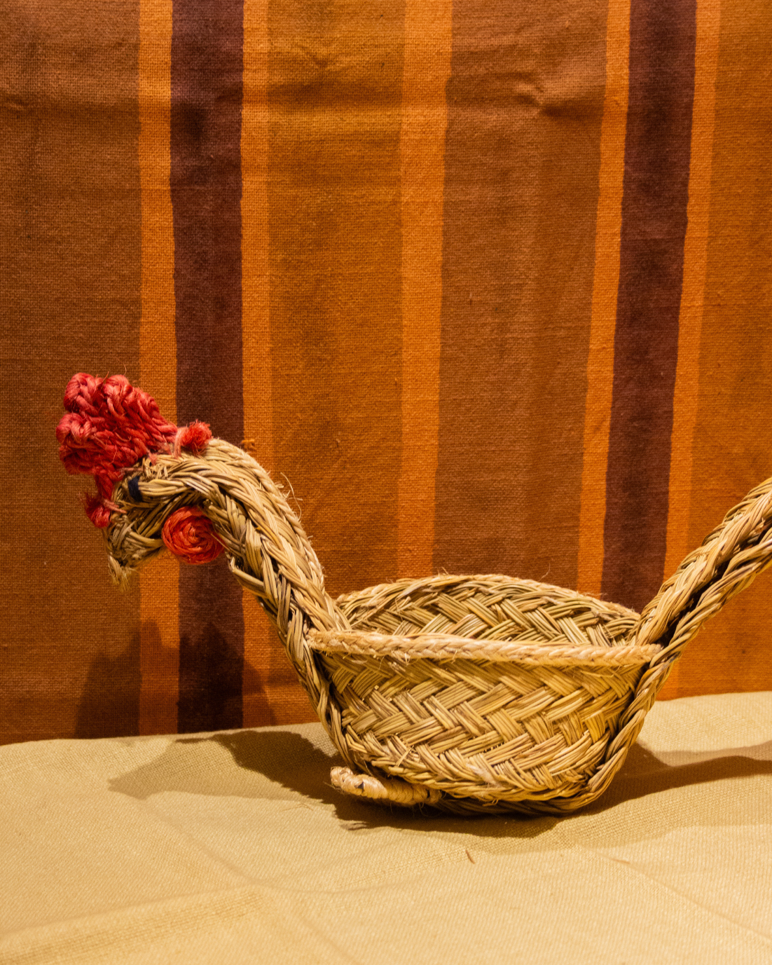 CESTA GALLO DE ESPARTO (pequeña)