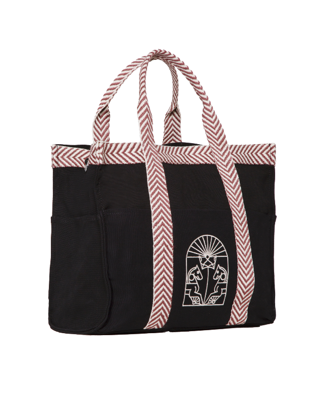 BOLSO TOTE GRECA (negro)