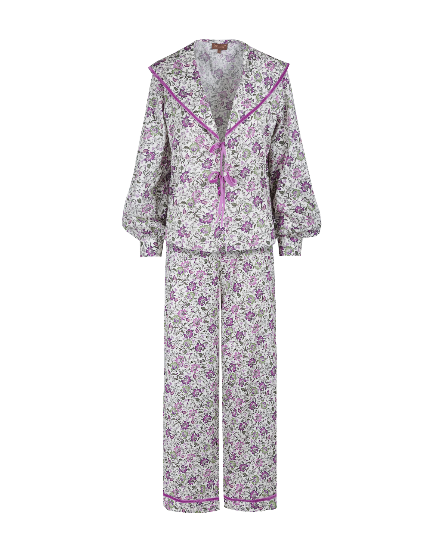 PIJAMA CASTILLO (morado y verde)